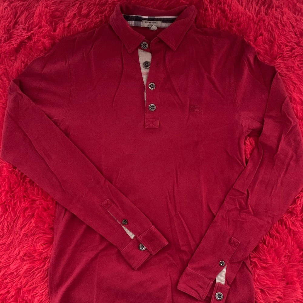 Beautiful Burberry long sleeve polo